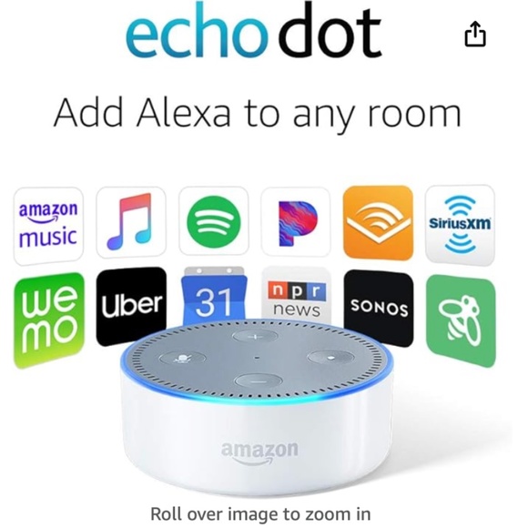 Amazon Other - Echo Dot (2nd Generation) - Smart speaker with Alexa - White